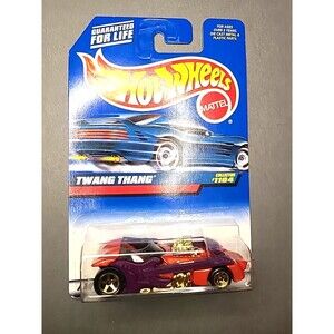 VTG Hot Wheels #1104 Twang Thang Mainline 1999 Metalflake Orange 5SP gold Wheels